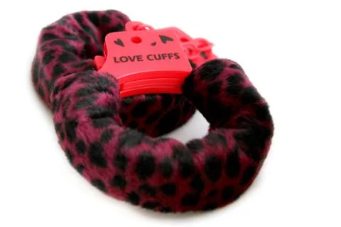 Love cuffs Foto stock
