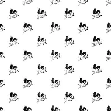 Love Cupid pattern Stock Illustration