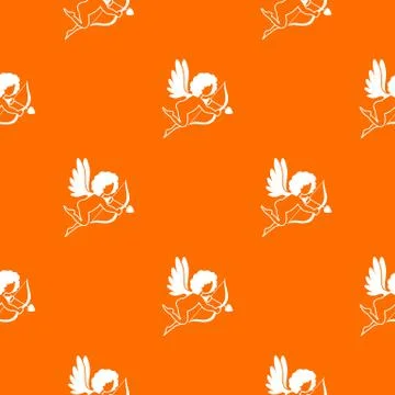 Love Cupid pattern seamless Stock Illustration