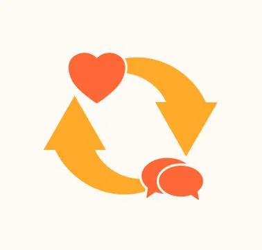 Love cycle vector Stock Illustration