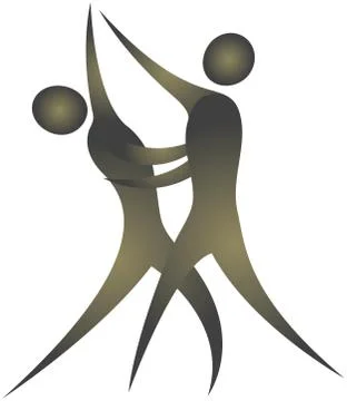 Love dance Stock Illustration