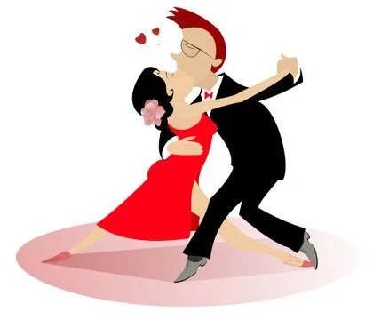 Love dance Stock Illustration