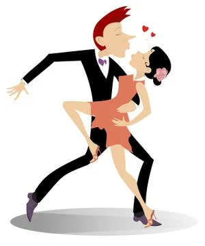 Love dance Stock Illustration