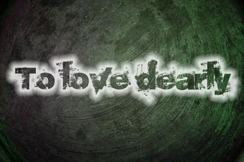 To love dearly text on background Stock Illustration