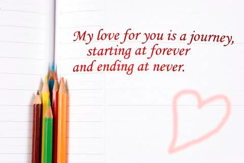 Love declaration Stock Illustration
