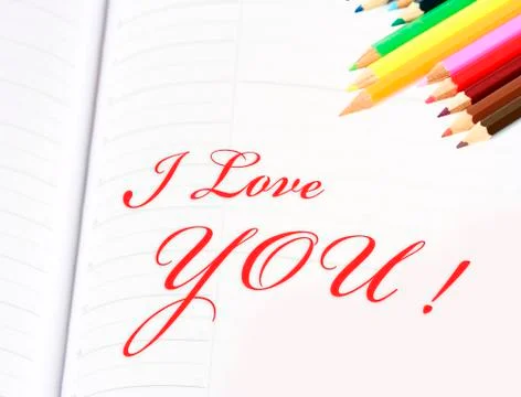 Love declaration Stock Illustration