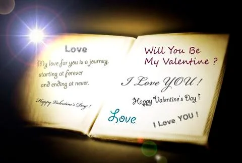 Love declaration Stock Illustration