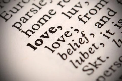 Love definition Stock Photos