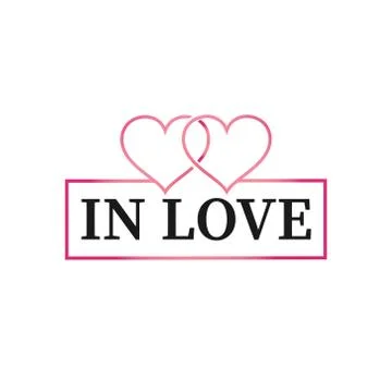 In love design with frame, vector illustrtation Stock Illustration