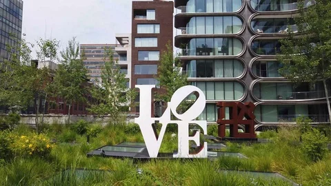 Love Design in NYC Stockbeeldmateriaal 113953982