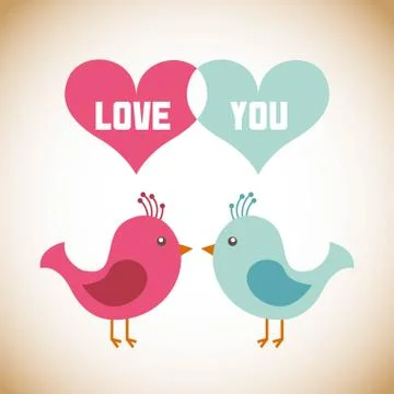 Love design over  bronze  background vector illustration Ilustração Stock