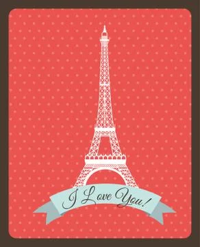 Love design over dotted background vector illustration Ilustração Stock