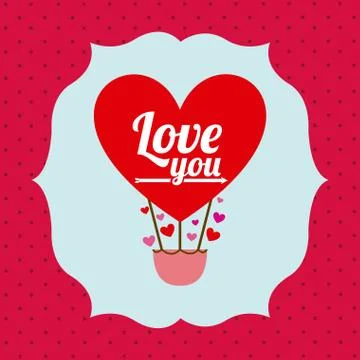 Love design over  red  background vector illustration Ilustração Stock