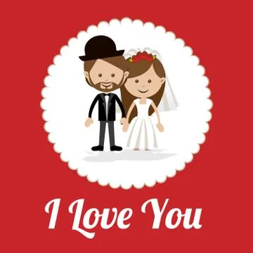 Love design over red background vector illustration Ilustração Stock