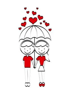 Love design over white background, vector illustration Ilustração Stock