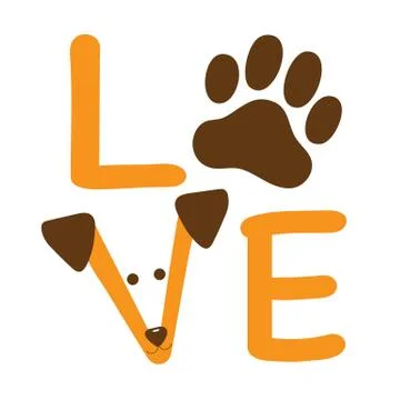 Love Dog Stock Illustration