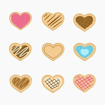 Love donut hand drawn vector illustration 스톡 일러스트