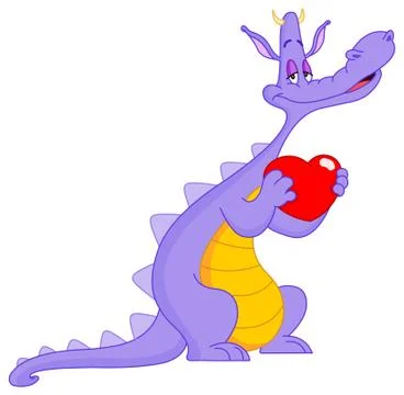 In love dragon Stock Illustration