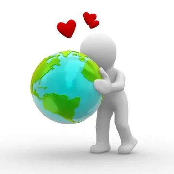 Love earth Stock Illustration