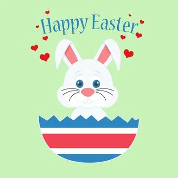Love easter bunny Stock Illustration