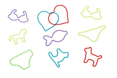 Love Elasticity Heart shape Shape Animals Connection Luxx Still life Nobody Stock Photos