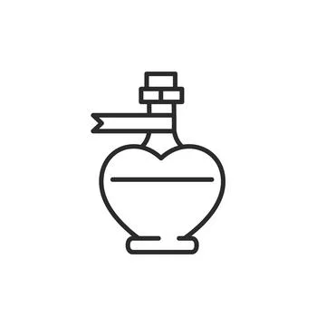 Love Elixir Potion Icon Stock Illustration