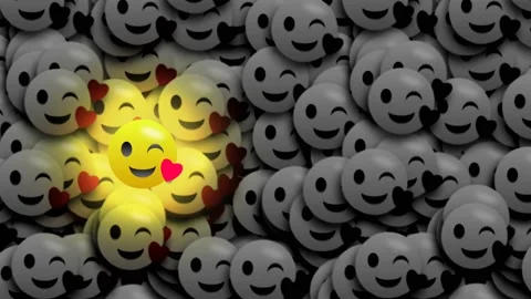 Love emoji Stock Footage 197530293