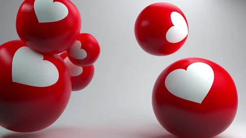Love emojis Stock Footage 133182947