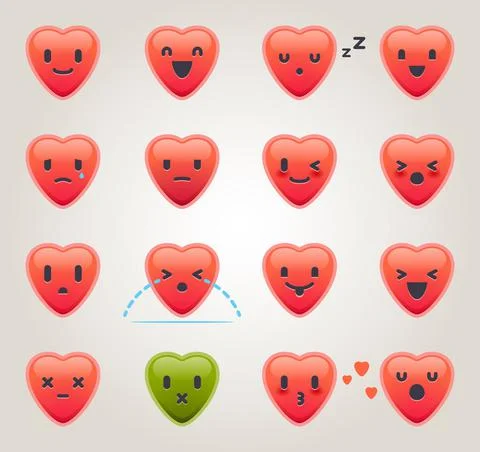 Love Emoticons Stock Illustration
