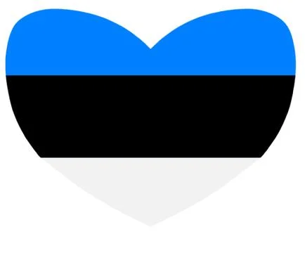 Love Estonia Stock-Illustration