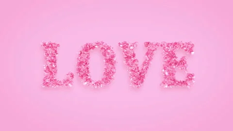 Love exploding with rose petals background Video stock 122951557