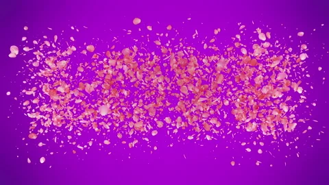 Love exploding with rose petals background Stock Footage 122952131