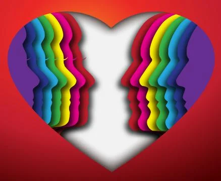 Love face Stock Illustration