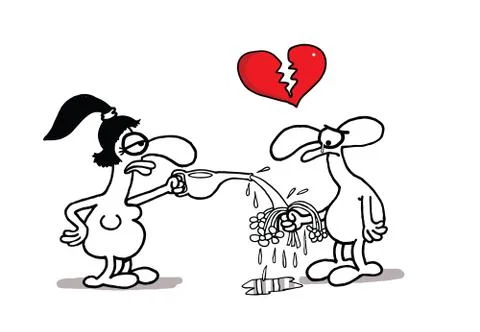 Love failure Stock Illustration