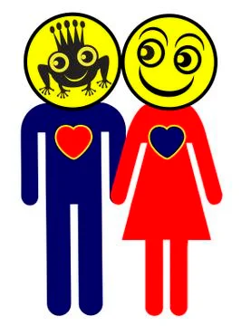 Love at first sight Illustrazione stock