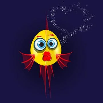 Love fish Stock Illustration