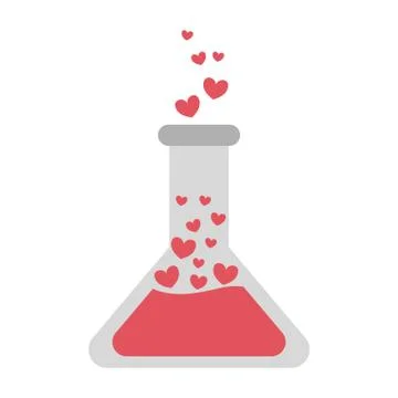Love in flask Illustrazione stock