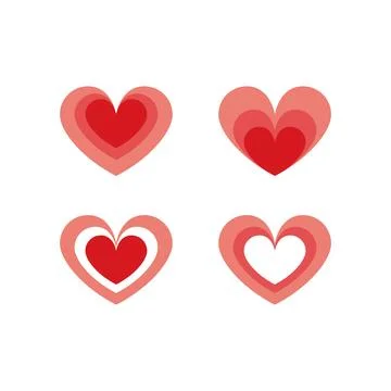 Love flat design illustration Stock Illustration