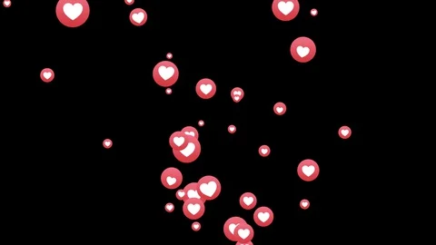 Love Floating Animated Emojis Vidéo 128405770