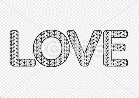 Love Font Type For Valentines Day Card