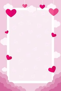 Love frame background Illustrazione stock