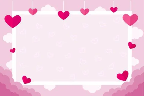 Love frame background Stock Illustration