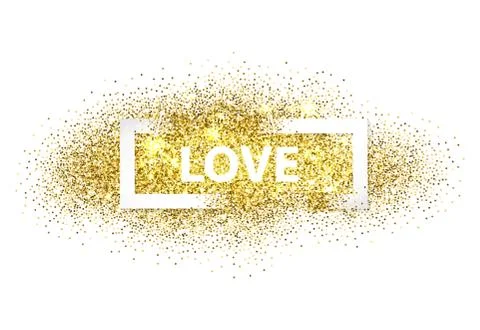 Love with frame Stock Illustration