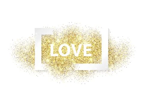 Love with frame Stock Illustration