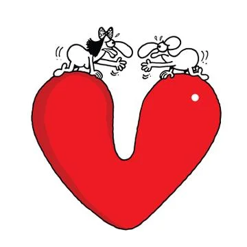 Love gap Stock Illustration