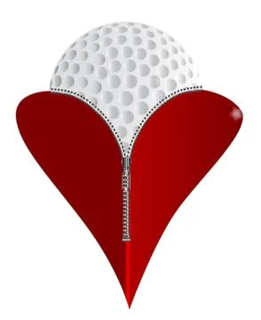 Love golf Stock Illustration