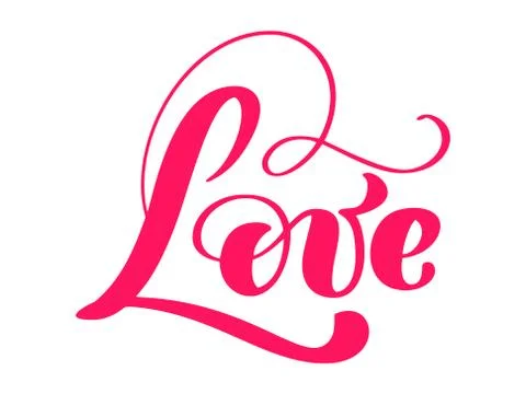 Love greeting card design with stylish red text for Happy Valentines Day Stock Illustration