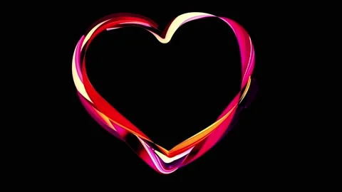 Love heart animation seamless loop isolated. Colorful love background. Video stock 101670983