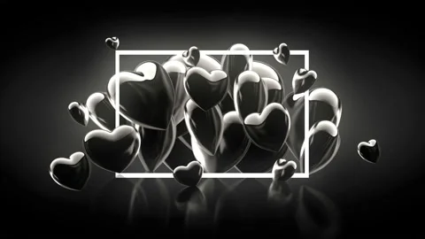 Love heart animation seamless loop isolated Stock Footage 101699569