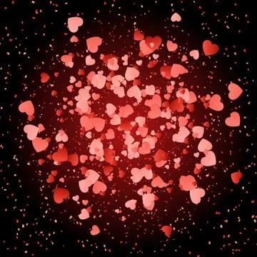 Love heart background Stock Illustration